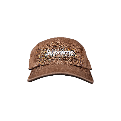 Pre-owned Supreme Washed Chino Twill Camp Cap 'brown'