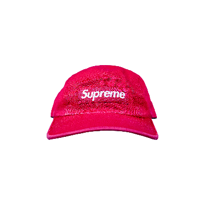 Pre-owned Supreme Washed Chino Twill Camp Cap 'red'