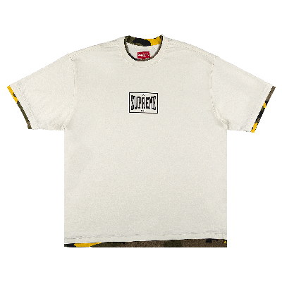 Pre-owned Supreme Layered Short-sleeve Top 'natural' In Cream
