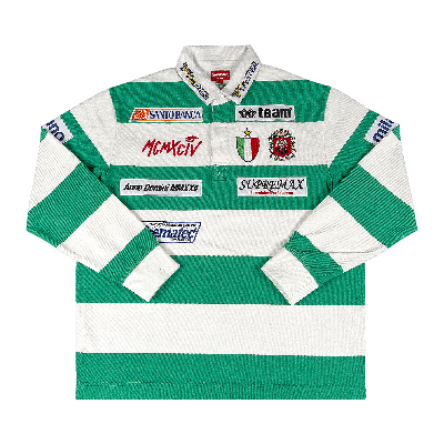 Pre-owned Supreme Stripe Rugby 'white'