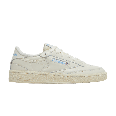 Reebok Club C 85 Leather Trainers In White,silver