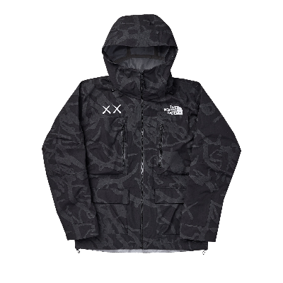 Pre-owned The North Face X Kaws Freeride Jacket 'black Dragline Print'