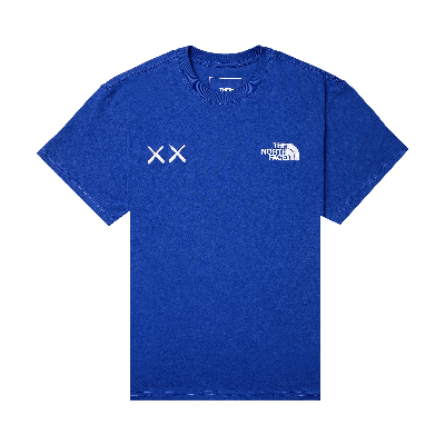 Pre-owned The North Face X Kaws Short-sleeve Tee 'tnf Blue'
