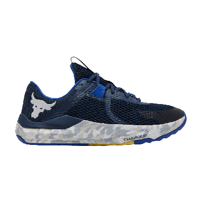 Pre-owned Under Armour Project Rock Bsr 2 'marble - Academy' In Blue