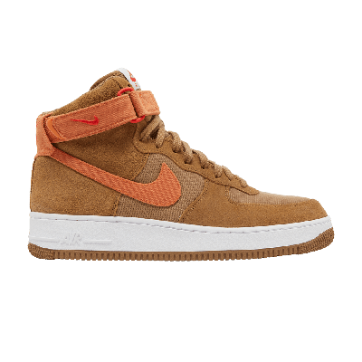 Pre-owned Nike Air Force 1 High '07 Lx 'dark Driftwood Hot Curry' In Brown