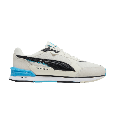 Pre-owned Puma Porsche Legacy X Low Racer 'ivory Glow Blue Atoll' In Cream