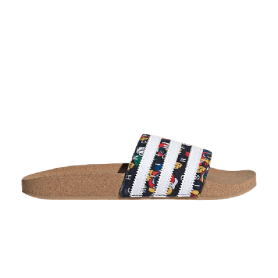 Pre-owned Adidas Originals Rich Mnisi X Wmns Adilette Slide 'roses' In Black