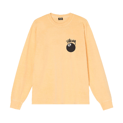 Pre-owned Stussy 8 Ball Pigment Dyed Long-sleeve Tee 'natural' In Tan