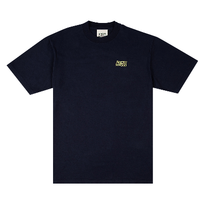 Pre-owned Bricks & Wood Logo Tee 'navy' In Blue
