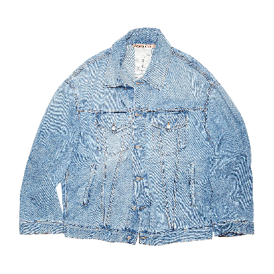 Pre-owned Acne Studios Cropped Denim Jacket 'light Blue'