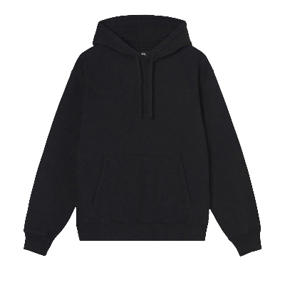 Pre-owned Stussy Back Hood Appliqué Hood 'black'