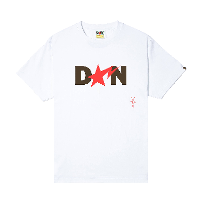 Pre-owned Bape X Cactus Jack X Don Toliver Tee Ii 'white'
