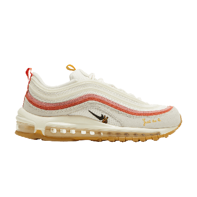 Pre-owned Nike Wmns Air Max 97 'peace, Love And Run' In White