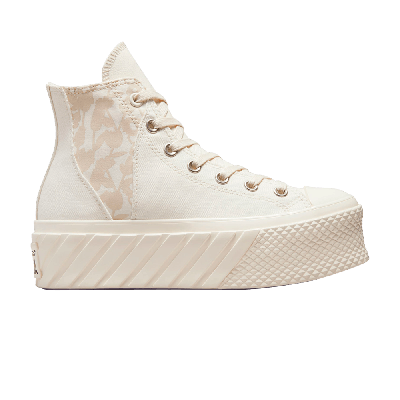Pre-owned Converse Wmns Chuck Taylor All Star Lift 2x Platform High 'we Are Stronger Together' In Cream