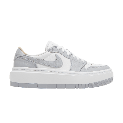 Pre-owned Air Jordan Wmns  1 Elevate Low 'wolf Grey' In White