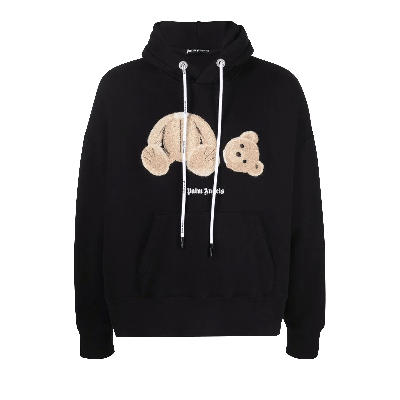 Pre-owned Palm Angels Bear Hoodie 'black/brown'