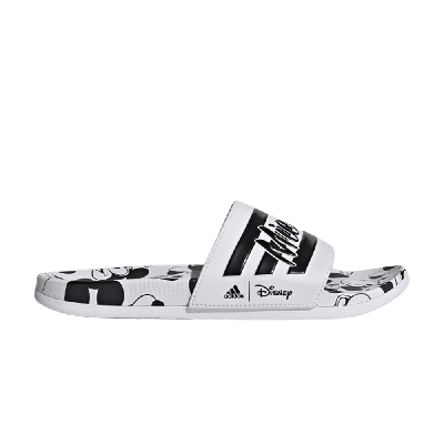 Pre-owned Adidas Originals Disney X Adilette Comfort Slide 'mickey Mouse' In White