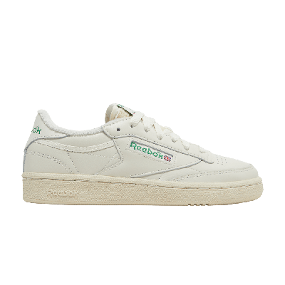 Pre-owned Reebok Wmns Club C 85 'chalk Glen Green' In White