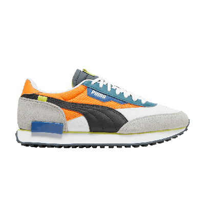 Pre-owned Puma Future Rider Play On 'white Vibrant Orange'