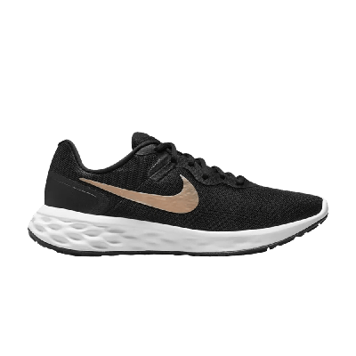 Pre-owned Nike Wmns Revolution 6 Next Nature 'black Metallic Copper Coin'