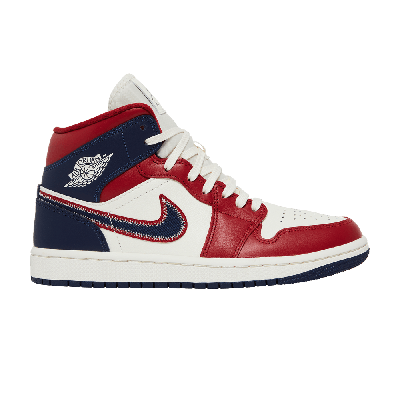 Pre-owned Air Jordan Wmns  1 Mid Se 'usa' 2022 In Red