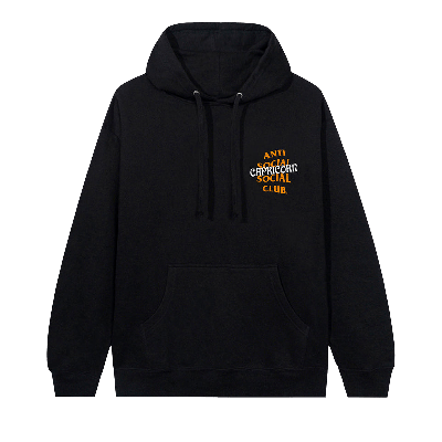 Pre-owned Anti Social Social Club Capricorn Hoodie 'black'