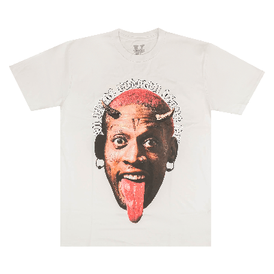 Pre-owned Vlone X Rodman Angel Vs. Demon T-shirt 'white'