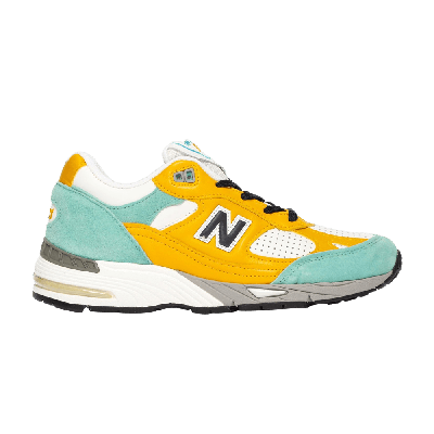 Pre-owned New Balance Sneakersnstuff X Wmns 991 Made In England 'secret Colorway' In Yellow