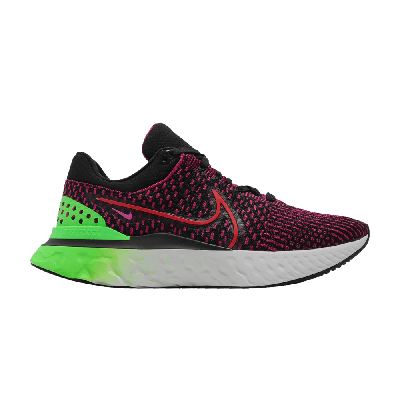Pre-owned Nike React Infinity Run Flyknit 3 'siren Red Green Strike'