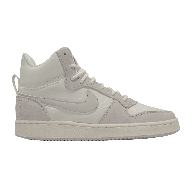 Pre-owned Nike Wmns Court Borough Mid Premium 'sail Light Orewood Brown' In White