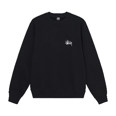 Pre-owned Stussy Basic Crew 'black'