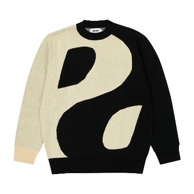 Pre-owned Palace Yin Yang Knit 'cream/black'