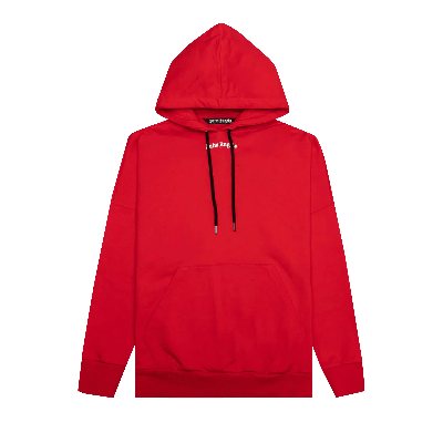 Pre-owned Palm Angels Classic Logo Over Hoodie 'red/white'