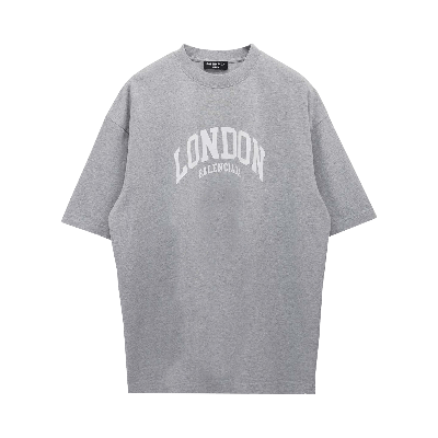 Pre-owned Balenciaga Cities London T-shirt Medium Fit 'grey'