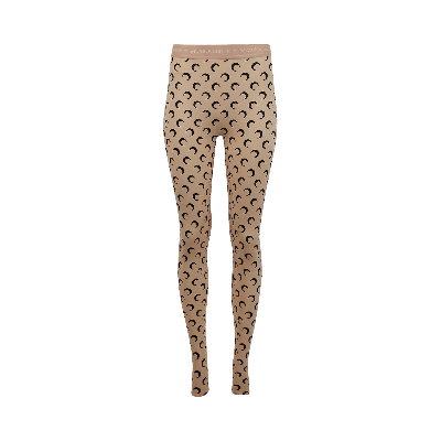 Pre-owned Marine Serre Fuseaux Moon Leggings 'all Over Moon Tan'