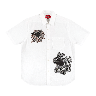 Pre-owned Supreme X Nate Lowman Short-sleeve Shirt 'white'
