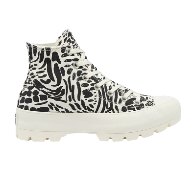Pre-owned Converse Wmns Chuck Taylor All Star Lugged High 'jungle Art' In Black