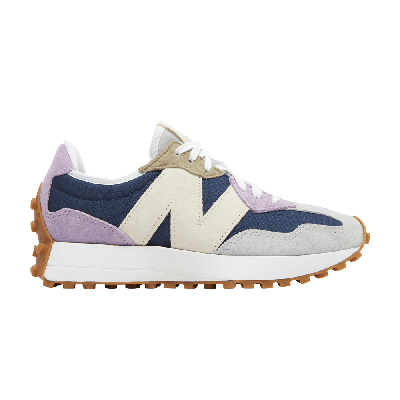 Pre-owned New Balance Wmns 327 'natural Indigo Raw Amethyst' In Blue