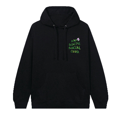 Pre-owned Anti Social Social Club When Serenity Shatters Hoodie 'black'