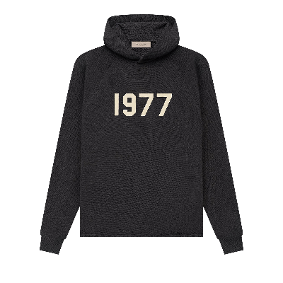 Pre-owned Essentials Fear Of God  Knit Hoodie 'iron' In Black