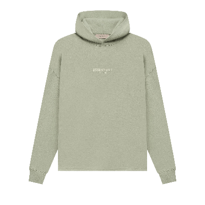 Pre-owned Essentials Fear Of God  Relaxed Hoodie 'sea Foam' In Green