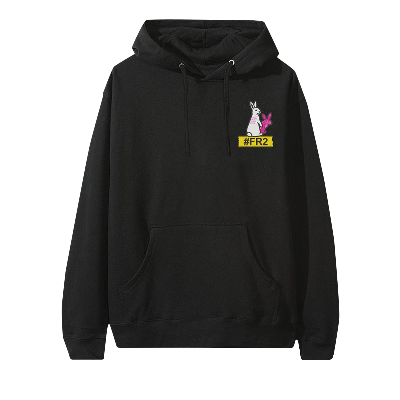 Pre-owned Anti Social Social Club X Fr2 Serrated Hoodie 'black'