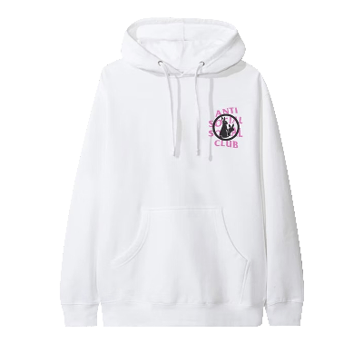 Pre-owned Anti Social Social Club X Fr2 Intercontinental Hoodie 'white'