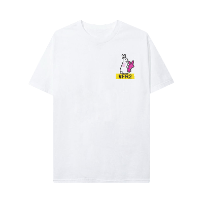 Pre-owned Anti Social Social Club X Fr2 Serrated Tee 'white'