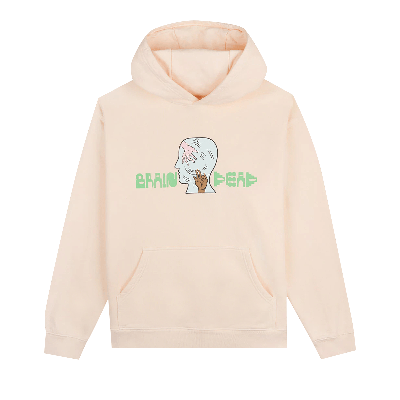Pre-owned Brain Dead Handheld Hoodie 'cream'