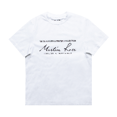 Pre-owned Martine Rose Classic Short-sleeve T-shirt 'white'