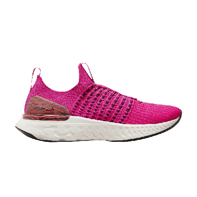 Pre-owned Nike Wmns React Phantom Run Flyknit 2 'pink Prime Zebra'