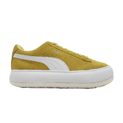 Pre-owned Puma Wmns Suede Mayu 'bamboo White' In Gold