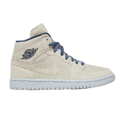 Pre-owned Air Jordan Wmns  1 Mid Se 'sanddrift' In White