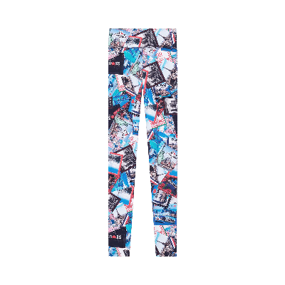 Pre-owned Balenciaga Allover Cities Leggings In Grey 'multicolor' In Multi-color